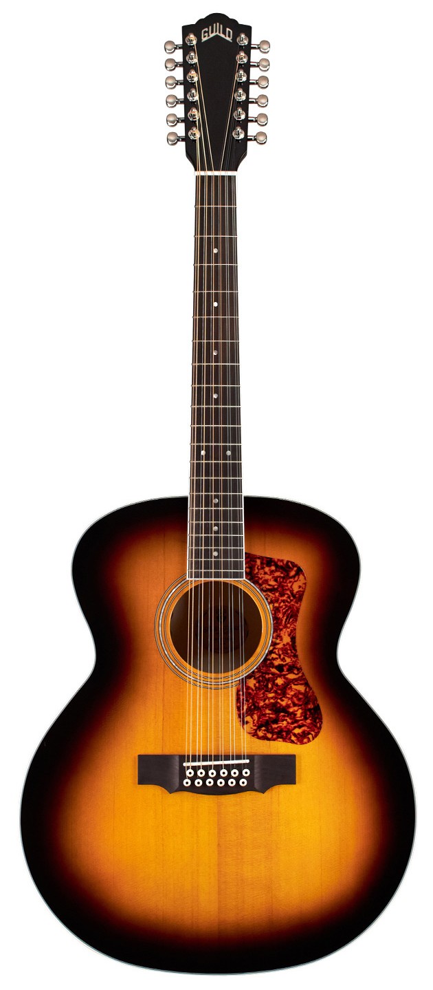 Guild F-2512E Deluxe Maple Antique Burst 12-String Electro-Acoustic Guitar