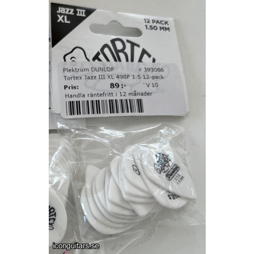 Dunlop Tortex Jazz III XL 1.5 4 pack