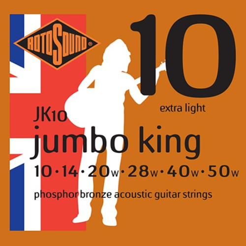 Rotosound Jumbo King, Phosphor Bronze 10-50