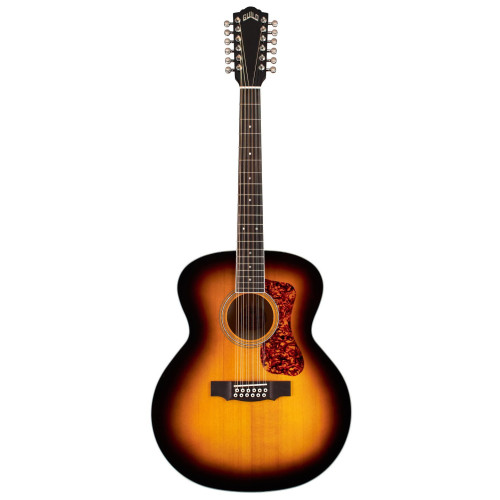 Guild F-2512E Deluxe Maple Antique Burst 12-String Electro-Acoustic Guitar
