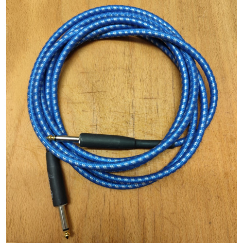 Firefly Instrumentkabel 3m Blå 6,3mm standard