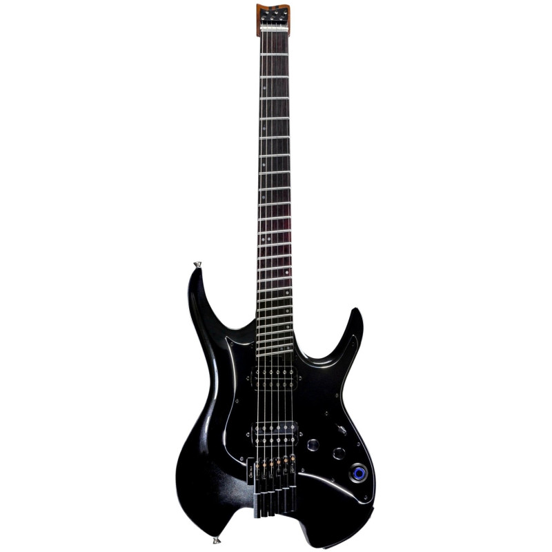 Mooer GTRS Guitars Wing 800 Intelligent Guitar Pearl Black Headless Electric Guitar with Gig Bag
